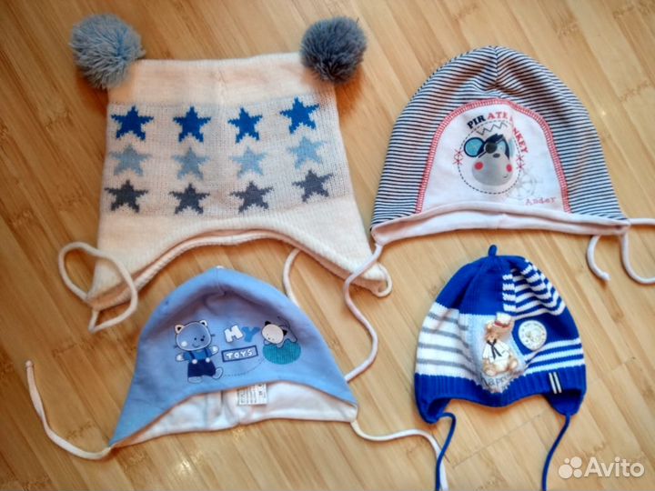 Комплект из 4 шапочек весна-осень о/г 39-46