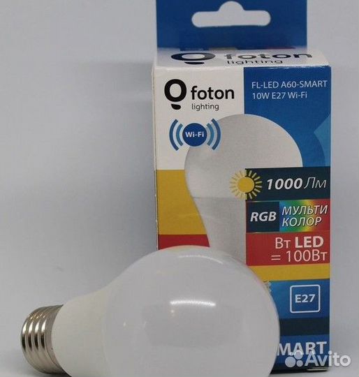 FL-LED A60-smart 10W E27 Wi-Fi multicolor 220В 60*