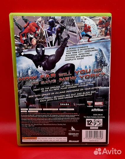 Spider-man Web of Shadows Xbox 360 PAL