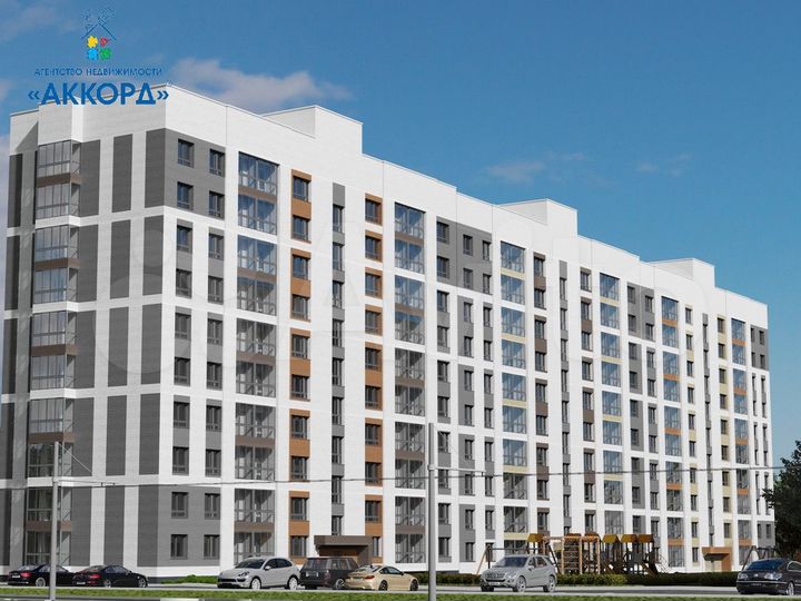 2-к. квартира, 44,7 м², 1/10 эт.