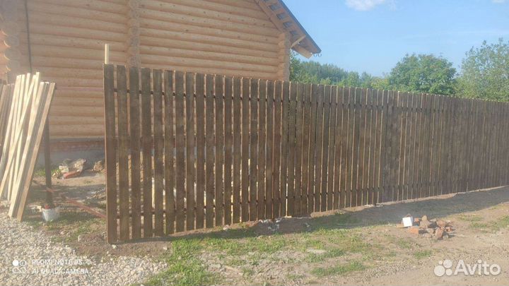 Деревянный забор любой сложности
