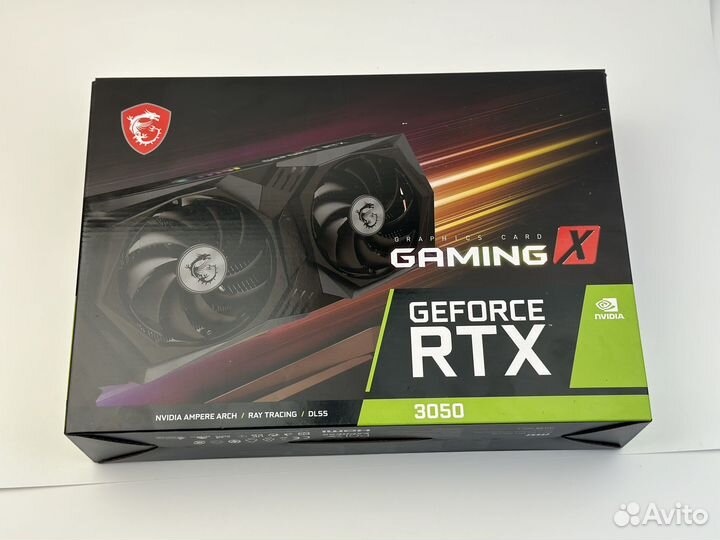 Игровая MSI RTX 3050 Gaming X 8Gb на Гарантии