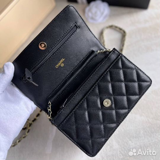 Сумка женская Chanel woc Натуральная Кожа Люкс