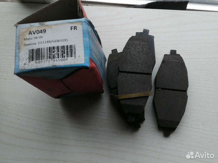 Колодки тормозные Матиз