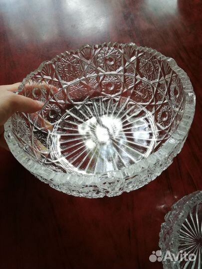 Салатники хрустальные, набор