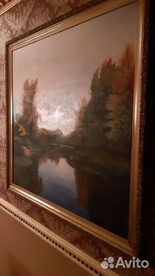 Вечерний пейзаж х.м. 1.0 х 0.9