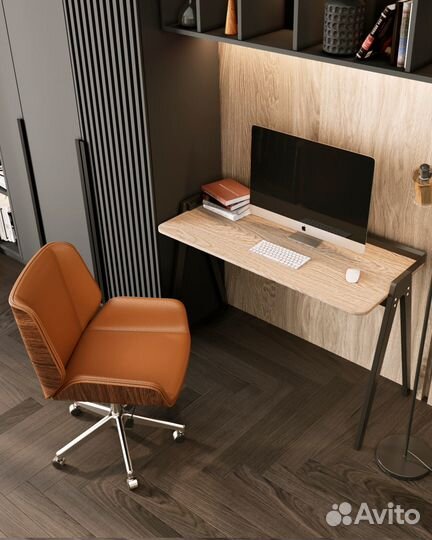 Кресло офисное TopChairs Crown коричневое