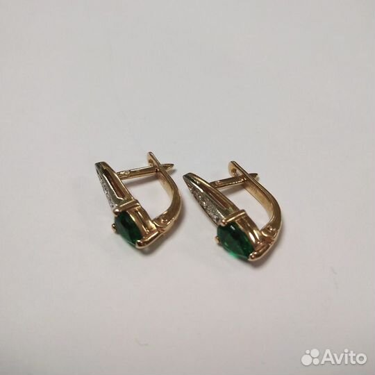 Серьги золотые