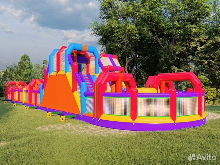 Большой надувной батут