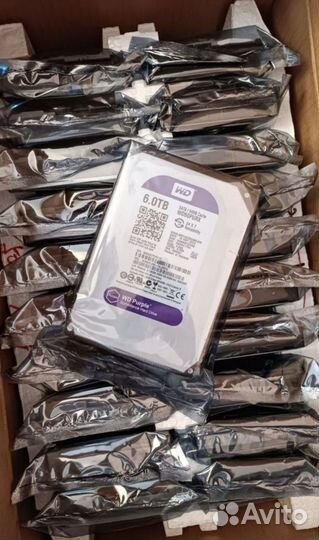 Жесткий диск wd purple 6tb 62purx HDD. Опт/Розница