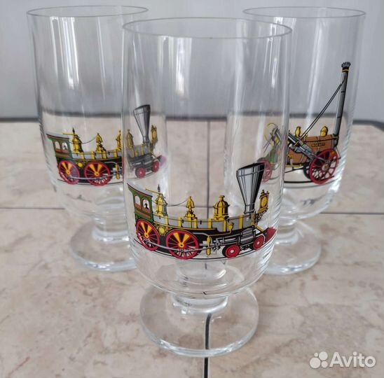 Фужеры чешское стекло