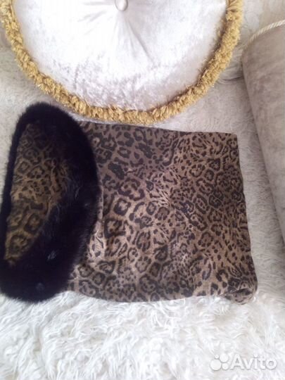 Капор с норкой новый