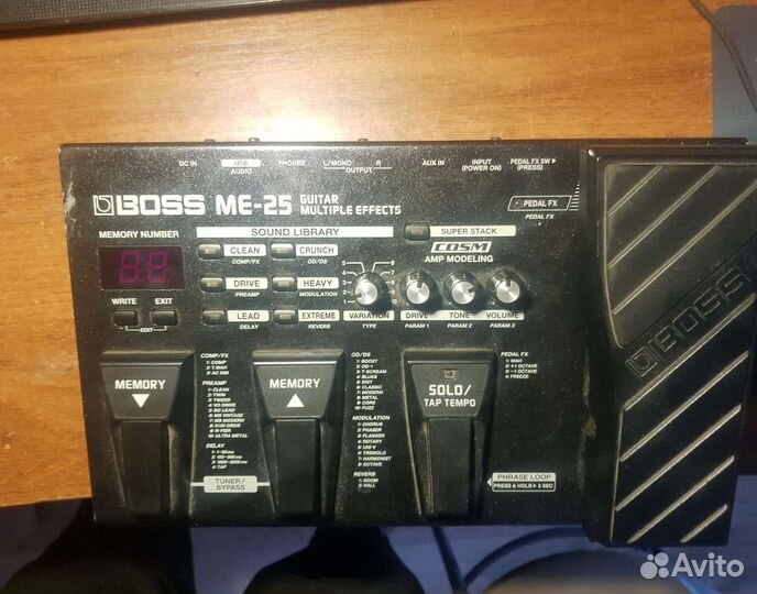 Гитарный процессор boss me 25
