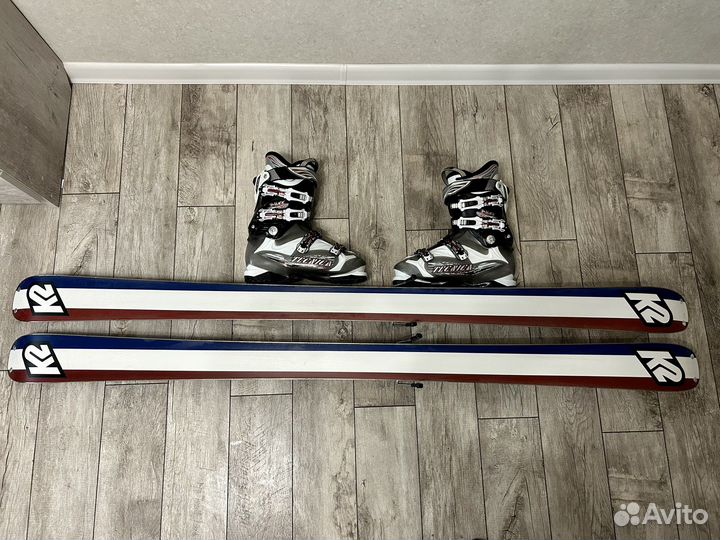 Горные лыжи с ботинками