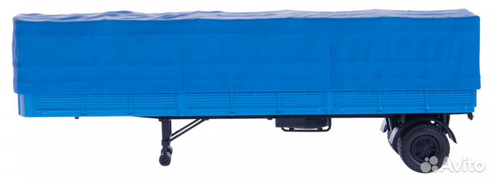 Маз-93801/2 полуприцеп с тентом, синий