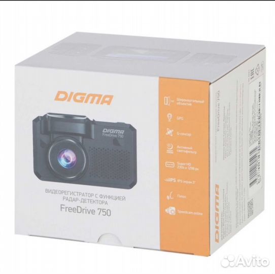 Видеорегистратор Digma Freedrive 750 GPS