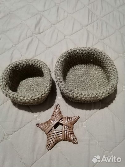 Набор корзин из джута