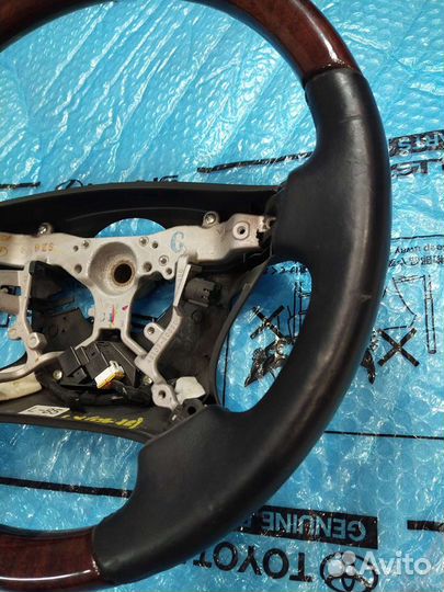 Руль Lexus Lx 570 с деревянными вставками