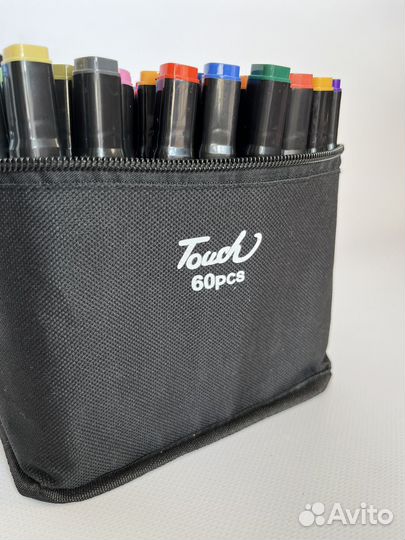 Новые маркеры для скетчинга - 60 шт. Двусторонние