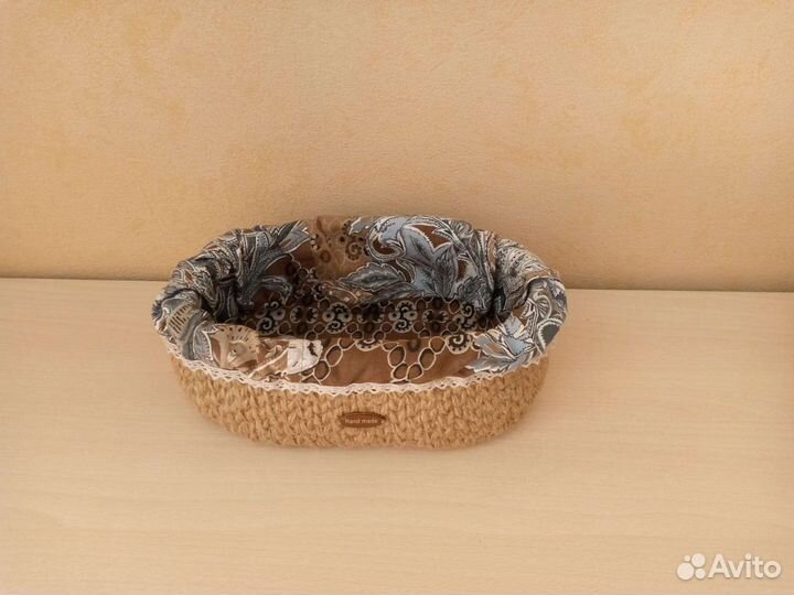 Корзина для хранения из джута