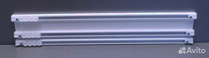 Двурядные и трехрядные профильные карнизы для штор