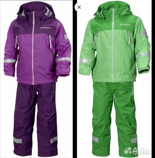 Didriksons ветровочный костюм новый 80-110