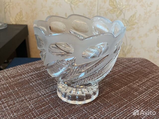 Ваза конфетница хрусталь