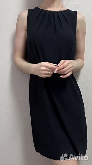 Платье темно синее 44 размер