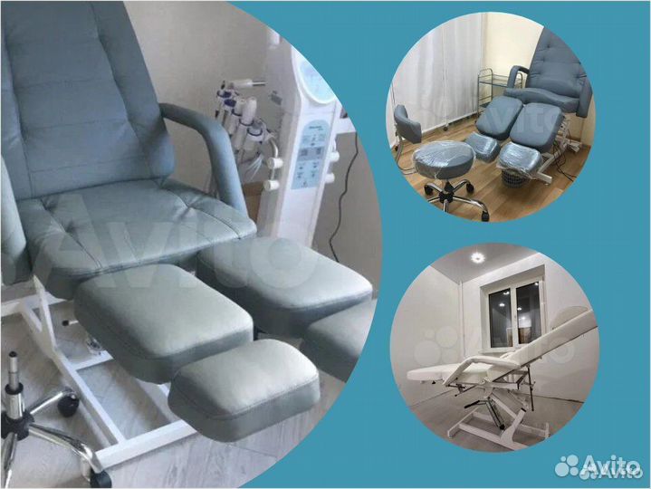 Педикюрное кресло на гидравлике + набор чехлов