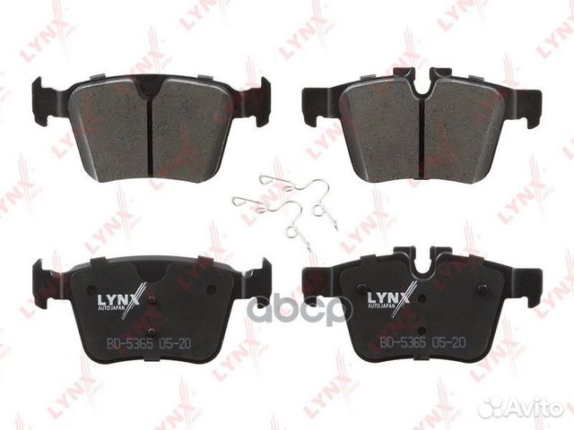 Колодки тормозные дисковые зад BD5365 lynxauto
