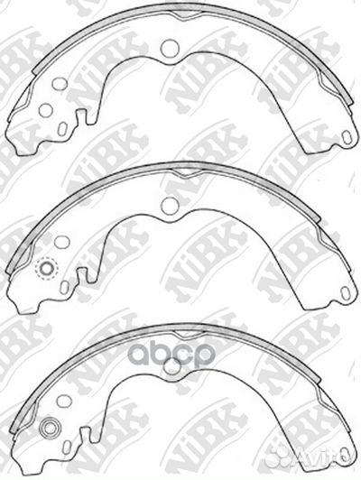 Колодки тормозные барабанные задние NiBK FN7747
