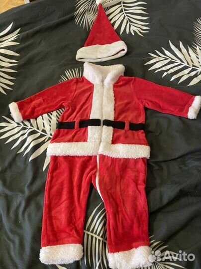 Костюм Деда Мороза для малыша 74 р-р