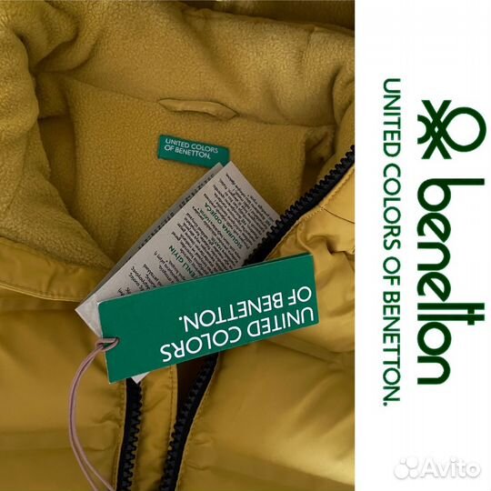 Пуховик Benetton. Italy. Оригинал. Новая. unisex