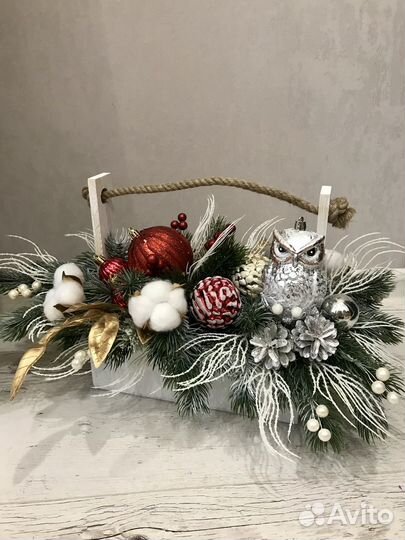 Новогодняя композиция на стол