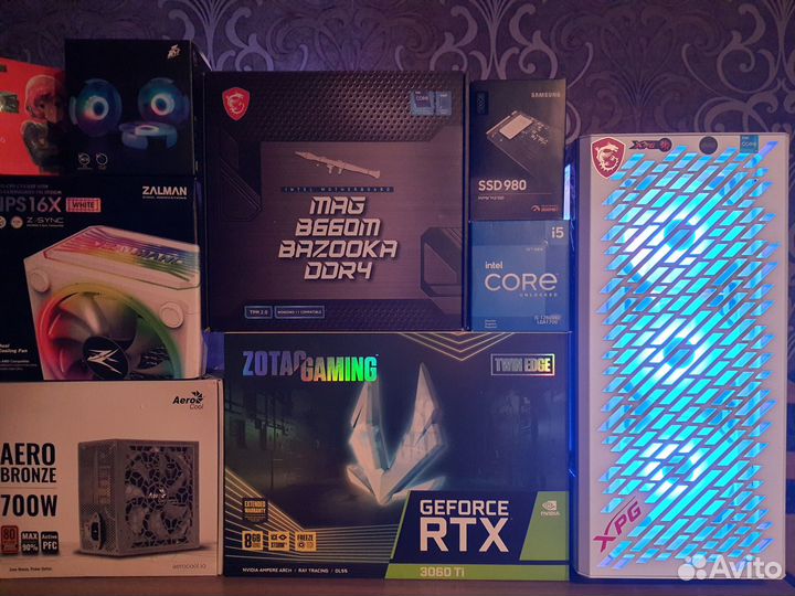 Мощный XPG Gaming PC Core i5-12600KF+ RTX3060 Ti