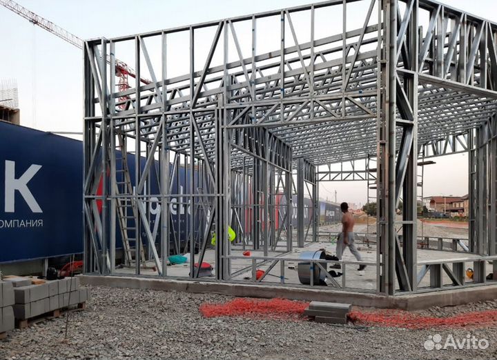 Лстк каркасные здания напрмую с завода