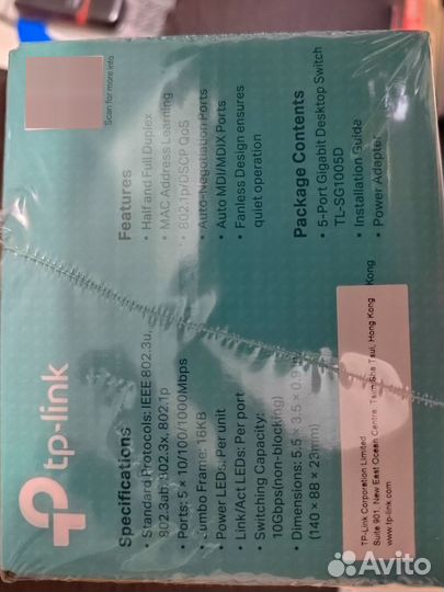 Коммутатор TP-Link TL-SG1005D