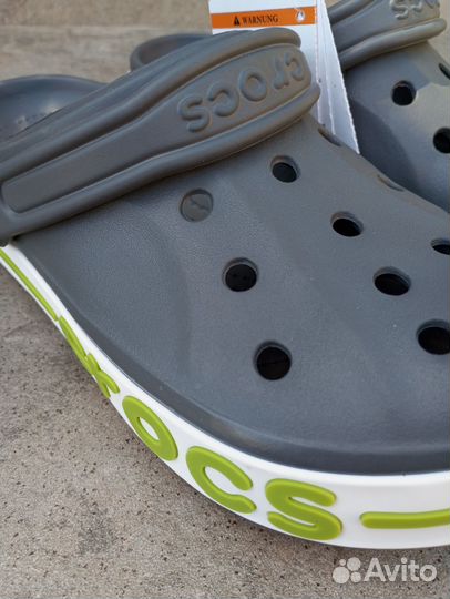 Crocs сабо серый