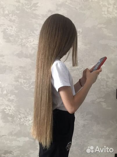 Продаю детский волос(40 см).Красивый цвет
