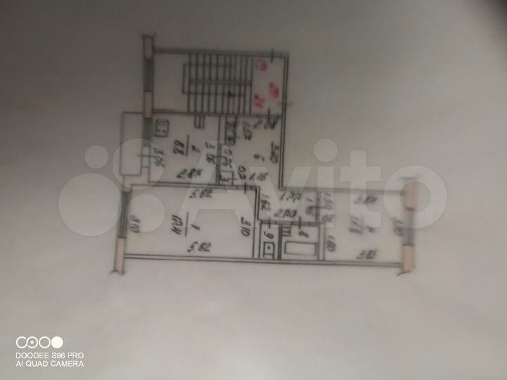 2-к. квартира, 53,6 м², 2/5 эт.