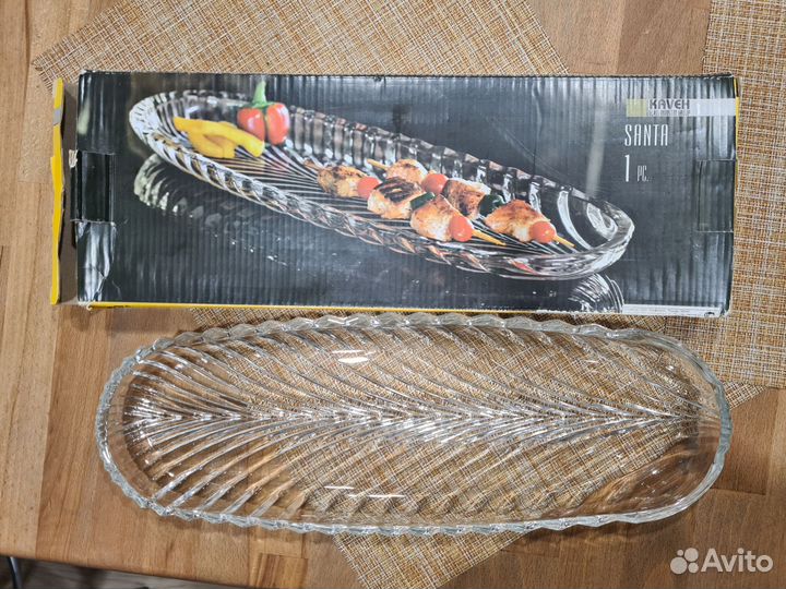 Блюдо сервировочное santa новое овальное большое