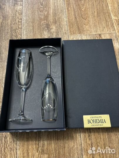 Фужеры свадебные cristalite bohemia