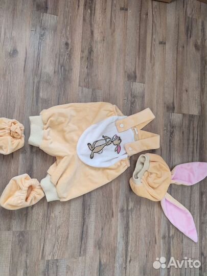 Костюм кролика зайца детский 26 размер 1-3 года