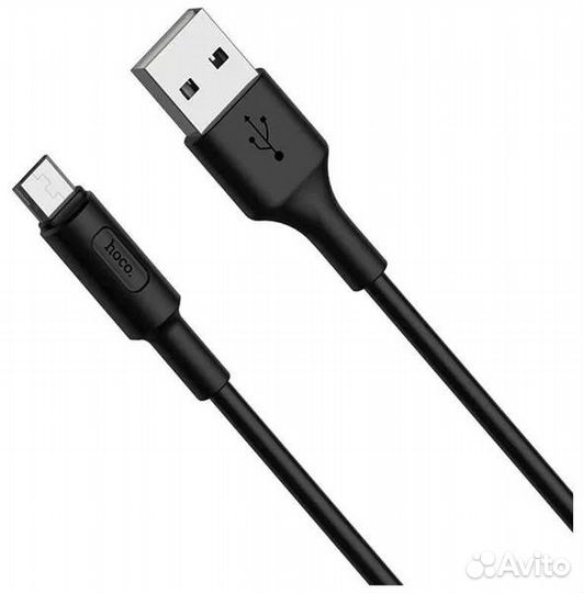 Кабель USB - микро USB hoco X25 Soarer, 1.0м, круг