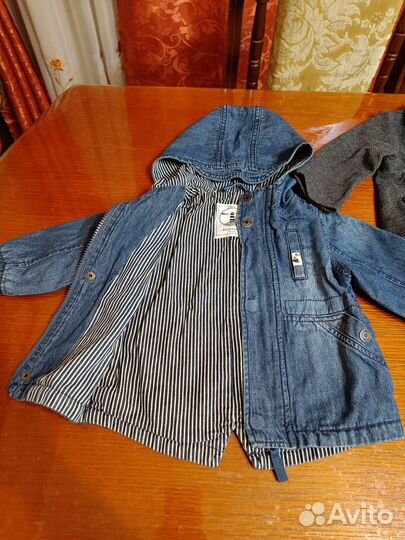 Джинсовка шерстяной костюм на мальчика 1.5 года