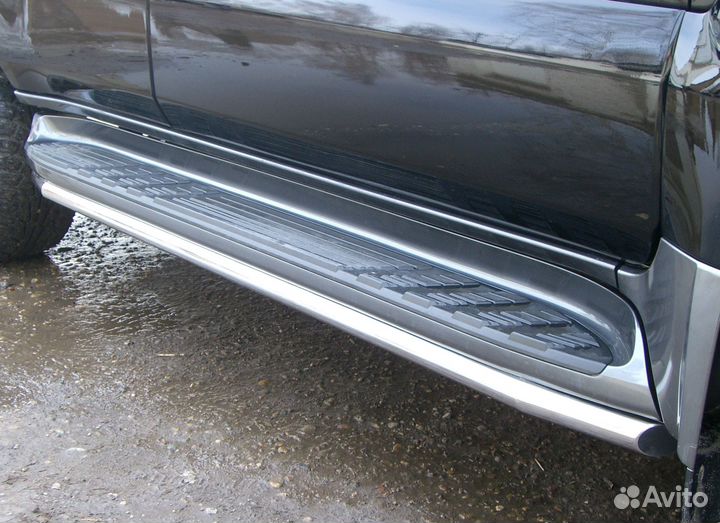 Защита порогов на Land Cruiser Prado 120 прадо 120