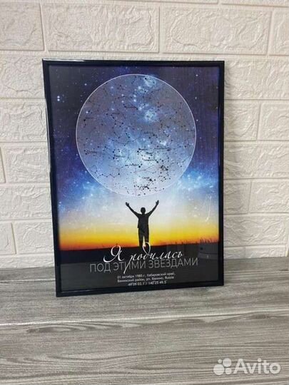 Звёздная карта оригинальный подарок