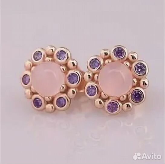 Пандора pandora браслет серьги шарм оригинал