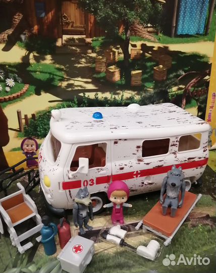 Игрушки Маша Медведь, домик