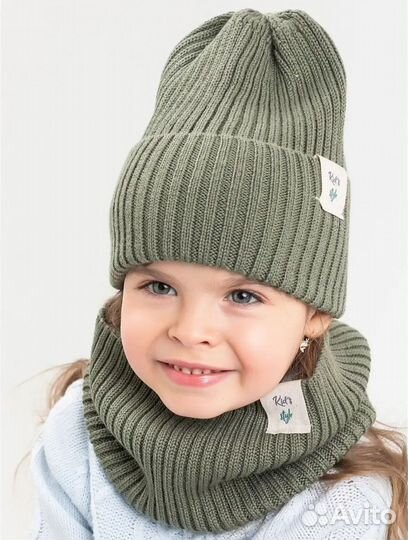 Комплект шапка и снуд